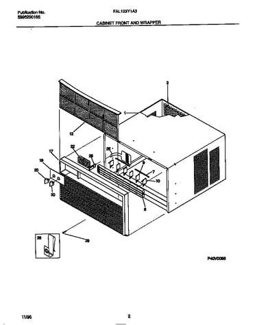 Cabinet front and wrapper