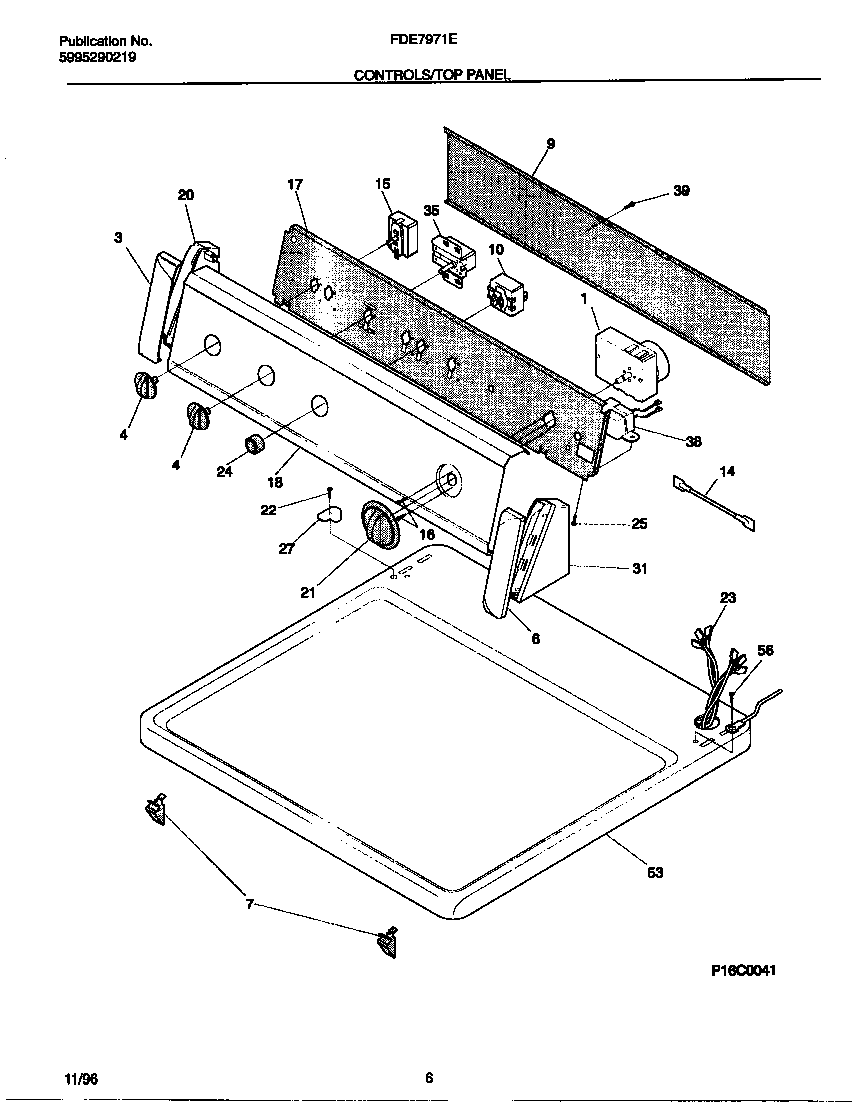 Controls/top panel