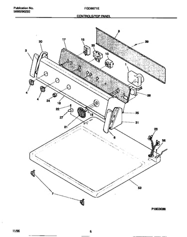 Controls/top panel