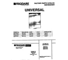 Universal/Multiflex (Frigidaire) MDB121RFS1 cover diagram
