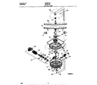 Universal/Multiflex (Frigidaire) MDB631RFR1 motor & pump diagram