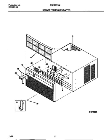 Cabinet front and wrapper
