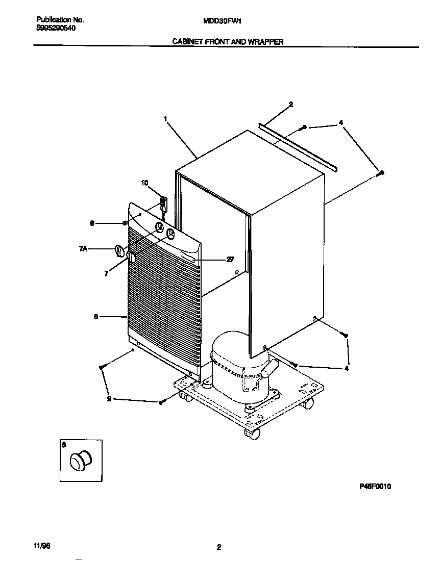 Cabinet front and wrapper