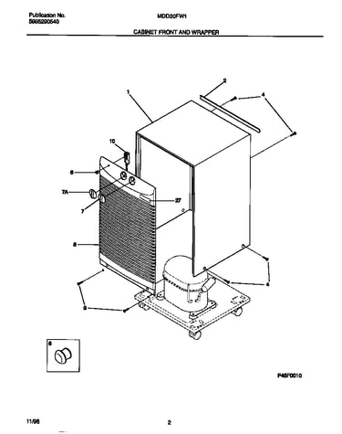 Cabinet front and wrapper