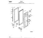 Frigidaire FRS26WRCW4 refrigerator door diagram