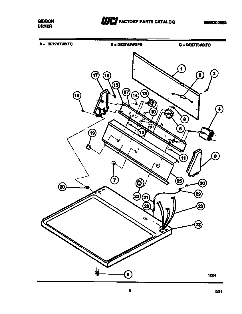 Consol and control parts