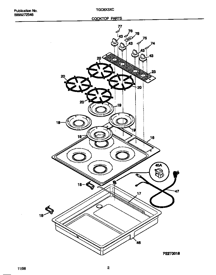 COOKTOP PARTS