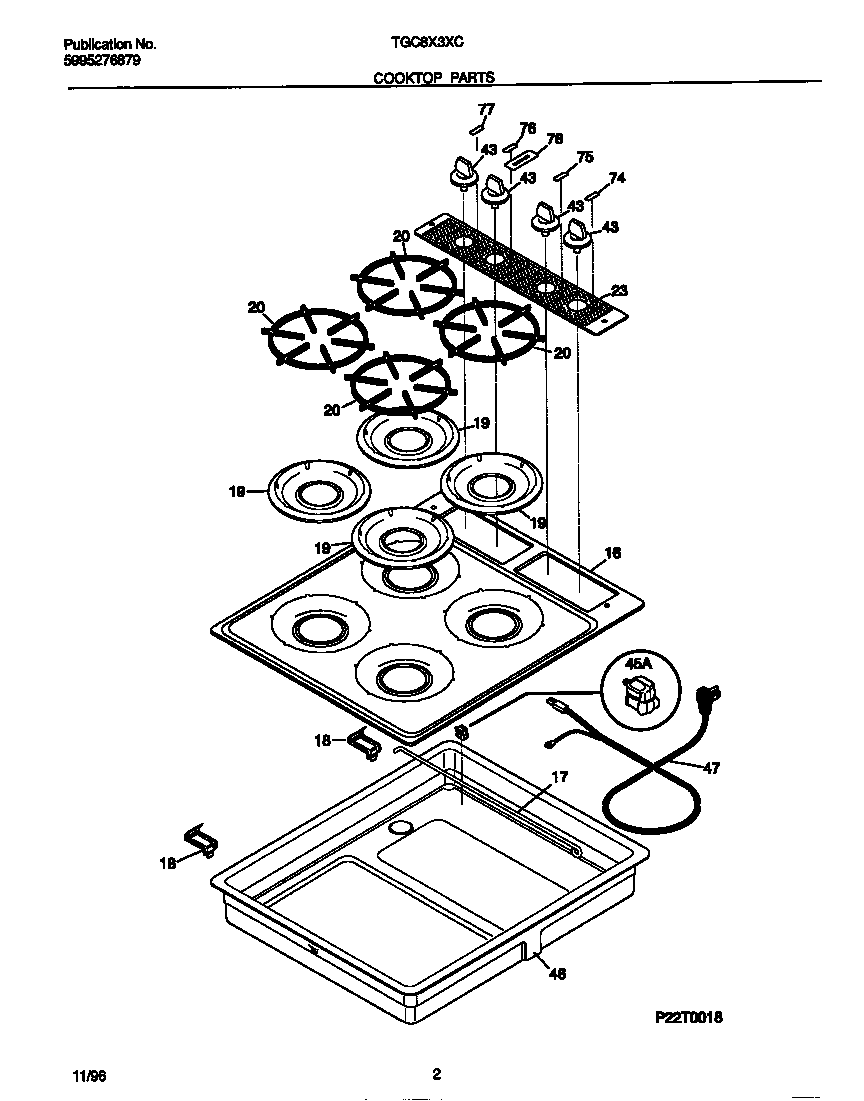 COOKTOP PARTS