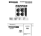Tappan TPC8X3XCD2 cover diagram