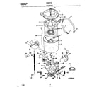 Frigidaire FWS6977EW0 motor/tub diagram
