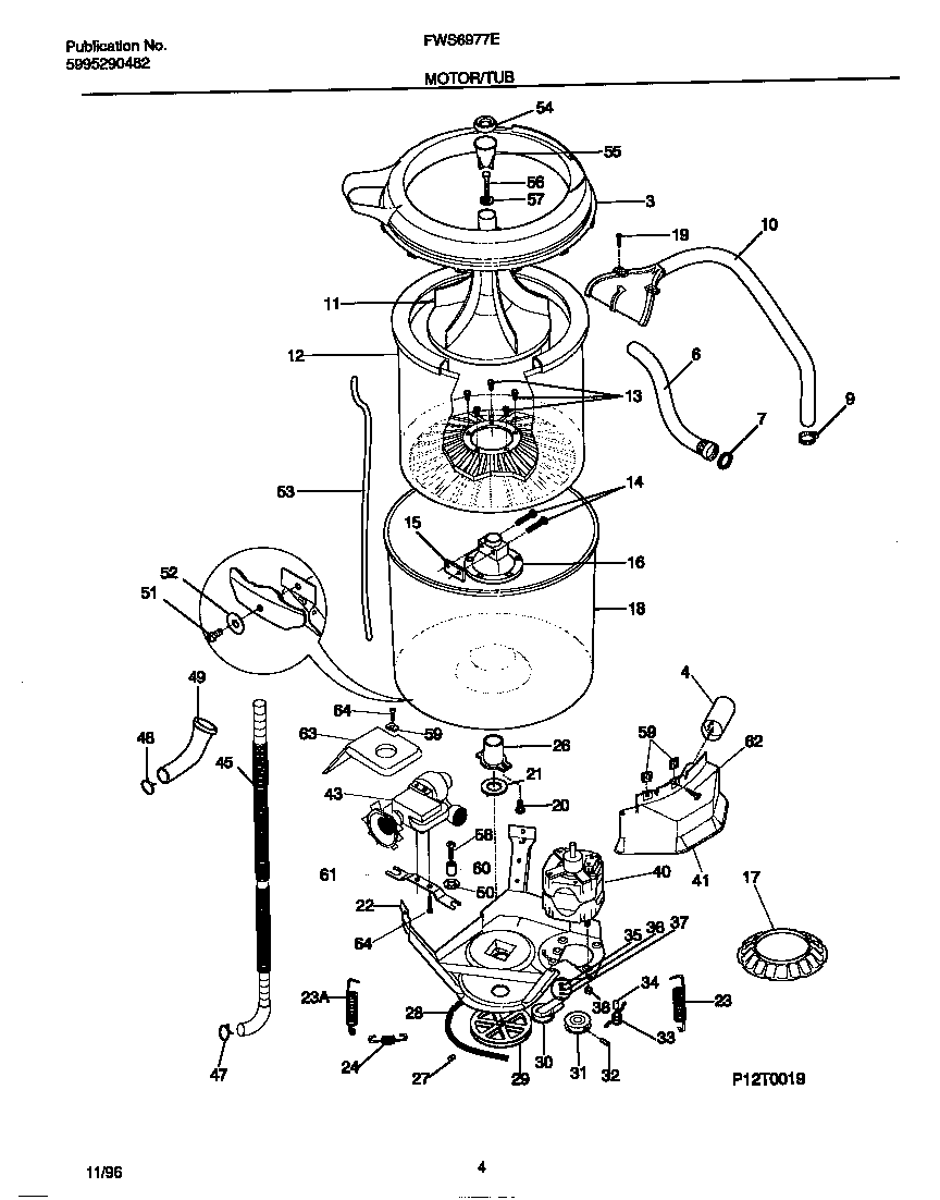 Motor/tub