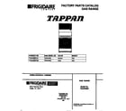 Tappan TGO346BCDD cover diagram