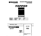 Tappan TGF356BCWE cover diagram