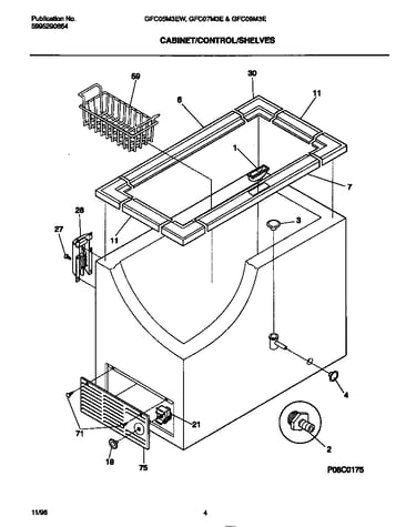 Cabinet/controls/shelves