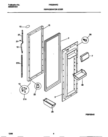 Refrigerator door