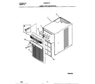 White-Westinghouse WAK083F7V1 cabinet front and wrapper diagram