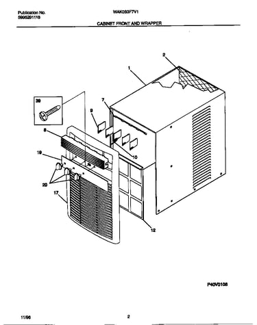 Cabinet front and wrapper
