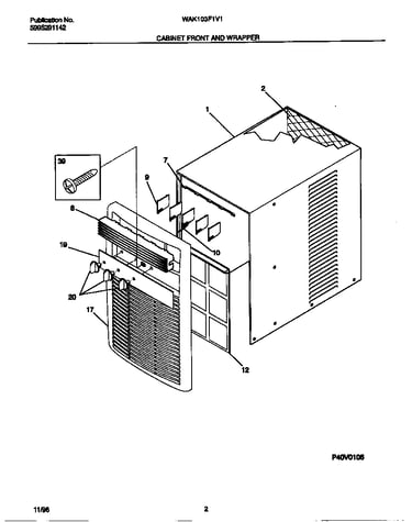 Cabinet front and wrapper
