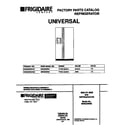 Universal/Multiflex (Frigidaire) MRS22WNED2 cover diagram