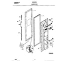 Universal/Multiflex (Frigidaire) MRS22WNED2 freezer door diagram
