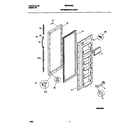 Universal/Multiflex (Frigidaire) MRS22WNEW2 refrigerator door diagram