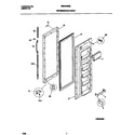 Universal/Multiflex (Frigidaire) MRS22WNED2 refrigerator door diagram