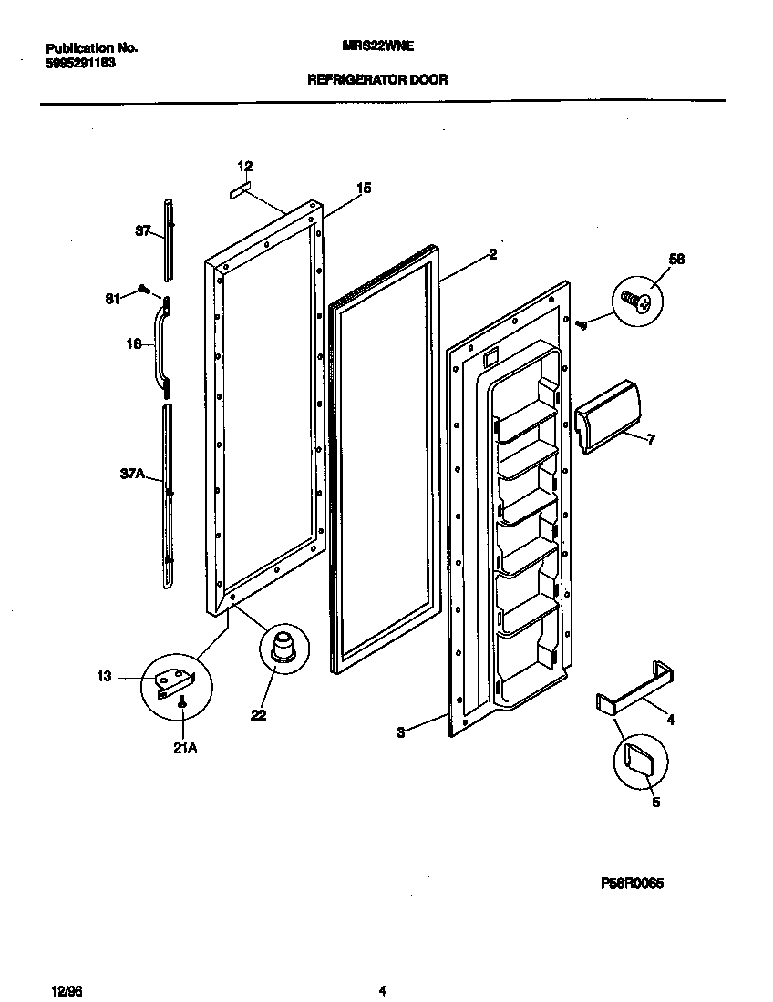 Refrigerator door