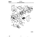 Frigidaire FLSE72GCT5 upper cabinet/drum/heater diagram