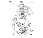 Frigidaire FLSE72GCT5 motor/tub diagram