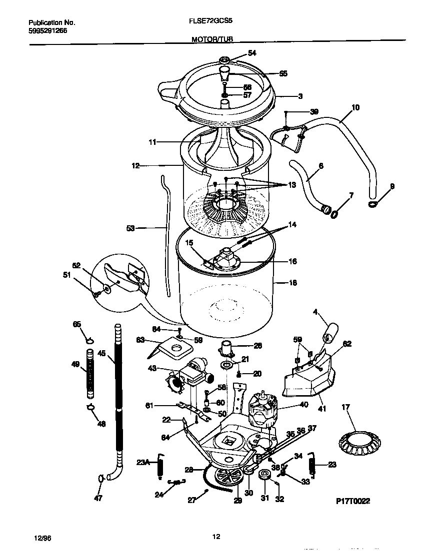 Motor/tub