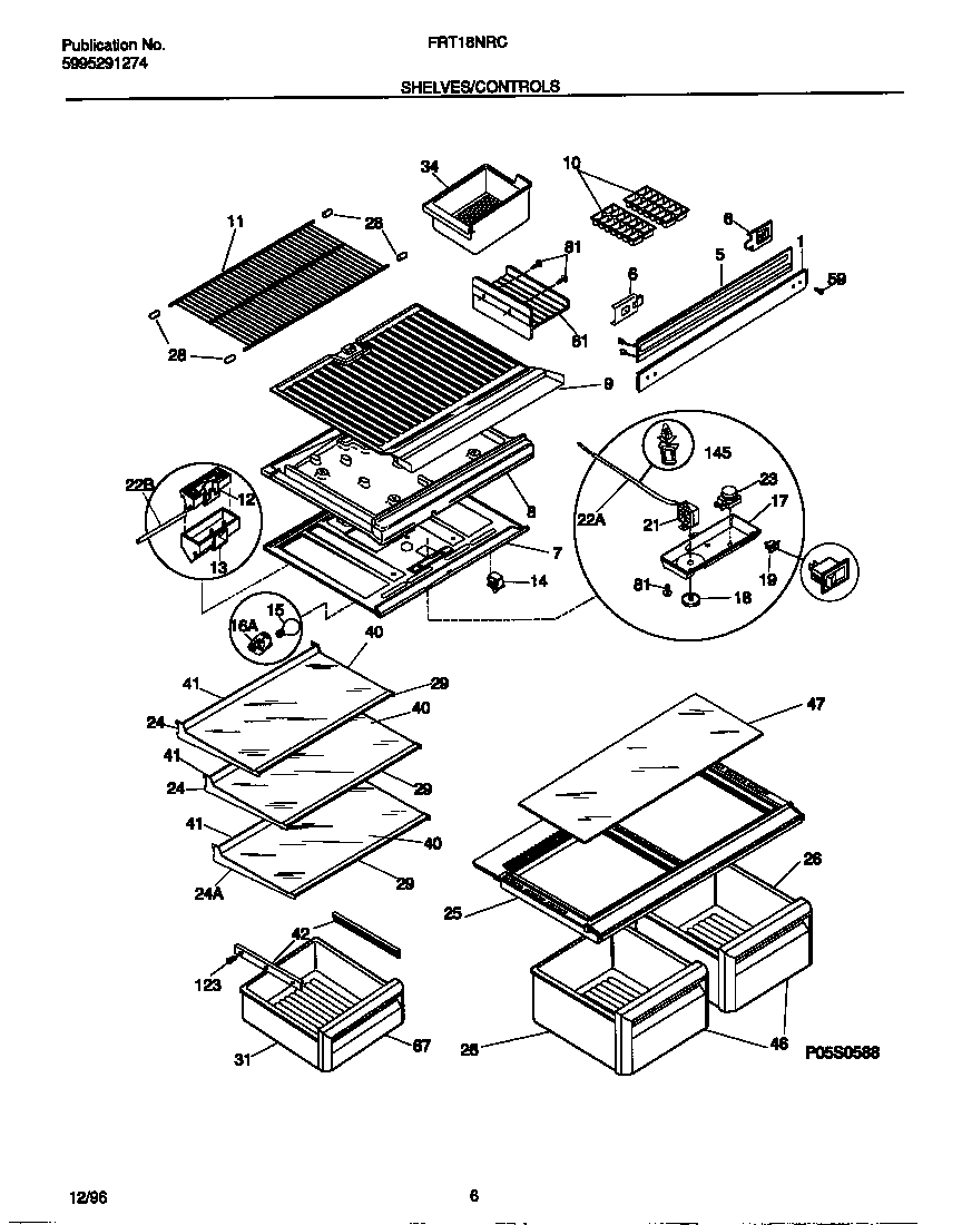 Shelves/controls