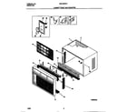 Universal/Multiflex (Frigidaire) GAS185FSA1 cabinet front and wrapper diagram
