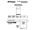 Universal/Multiflex (Frigidaire) MRT18GREW1 cover diagram