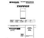 Tappan TRT18GRED1 cover diagram
