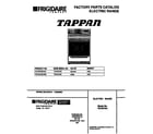 Tappan TEF357BCDD cover diagram