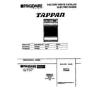 Tappan TEF350SCWD cover diagram