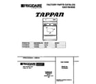 Tappan TGF332BCDD cover diagram