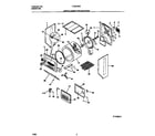 Frigidaire FLSG72GCS4 upper cabinet/drum/heater diagram