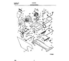 Frigidaire FLSG72GCS4 motor/blower/belt diagram