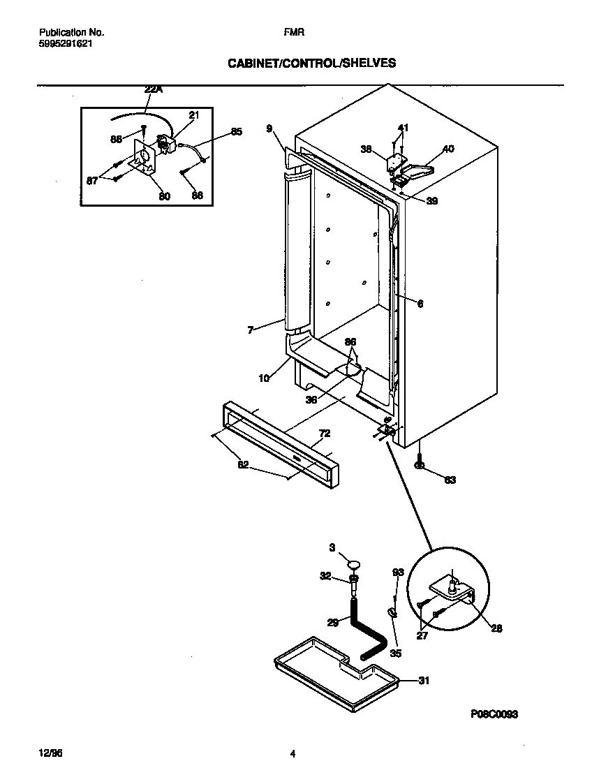 Cabinet/control/shelves