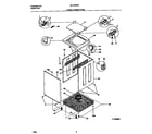 Universal/Multiflex (Frigidaire) MLXG62REW1 lower cabinet/top diagram