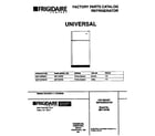 Universal/Multiflex (Frigidaire) MRT18PNEW1 cover diagram