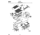 Universal/Multiflex (Frigidaire) MRT18PNEW1 shelves and controls diagram