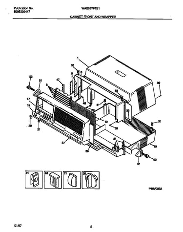 Cabinet front and wrapper
