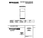 Universal/Multiflex (Frigidaire) MRT15DREW3 cover diagram