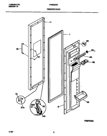 Freezer door