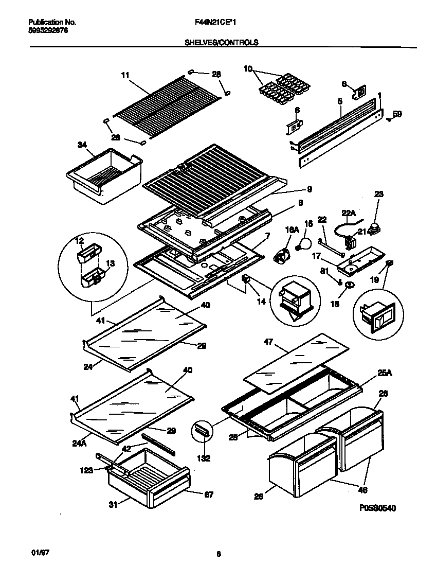 Shelves/controls