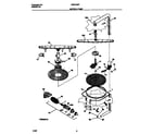 Universal/Multiflex (Frigidaire) MDB124BFR0 motor & pump diagram