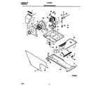Frigidaire FLXE52RBT4 motor/blower/belt diagram