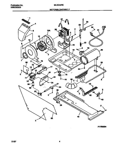Motor/blower/belt